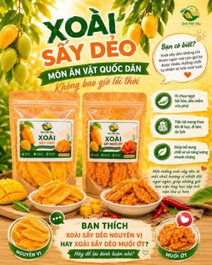 Combo xoài sấy thường - xoài sấy muối