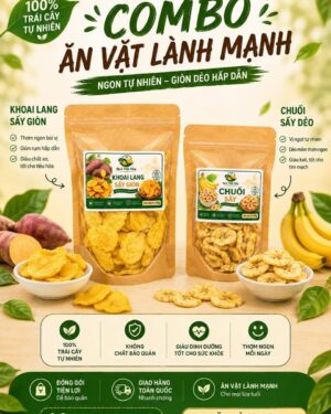 Mít sấy giòn & Khoai lang sấy giòn