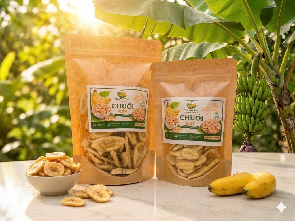 combo chuối sấy giòn